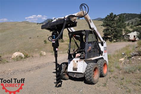 skid steer post hole diggers|used skid steer post hole digger for sale.